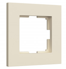 1-постовая рамка Werkel Slab, айвори софт