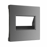 Накладка для двойной розетки Еthernet RJ-45 Werkel, графит матовый