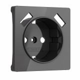 Накладка для розетки USB Werkel, графит акрил