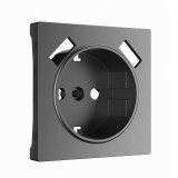 Накладка для розетки USB Werkel, графит матовый