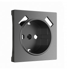 Накладка для розетки USB Werkel, графит матовый