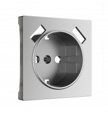 Накладка для розетки USB Werkel, серебряный матовый