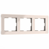 3-постовая рамка Werkel Acrylic, айвори