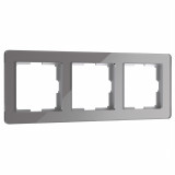 3-постовая рамка Werkel Acrylic, графит