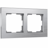 2-постовая рамка Werkel Aluminium, алюминий