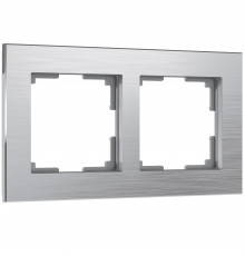 2-постовая рамка Werkel Aluminium, алюминий