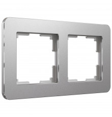 2-постовая рамка Werkel Platinum, алюминий