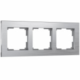 3-постовая рамка Werkel Aluminium, алюминий