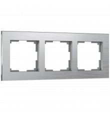 3-постовая рамка Werkel Aluminium, алюминий