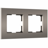 2-постовая рамка Werkel Slab, бронза софт