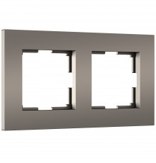 2-постовая рамка Werkel Slab, бронза софт