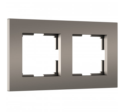 2-постовая рамка Werkel Slab, бронза софт