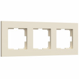 3-постовая рамка Werkel Slab, айвори софт