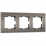 3-постовая рамка Werkel Slab, бронза софт