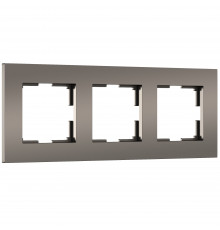 3-постовая рамка Werkel Slab, бронза софт