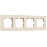 4-постовая рамка Werkel Slab, айвори софт