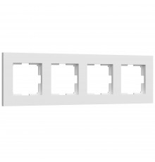 4-постовая рамка Werkel Slab, белый софт