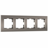 4-постовая рамка Werkel Slab, бронза софт