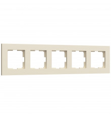 5-постовая рамка Werkel Slab, айвори софт