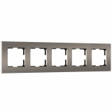 5-постовая рамка Werkel Slab, бронза софт