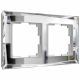2-постовая рамка Werkel Diamant, зеркальный