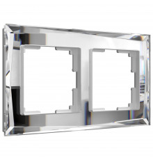 2-постовая рамка Werkel Diamant, зеркальный