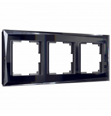 3-постовая рамка Werkel Diamant, черный