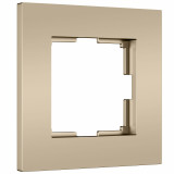 1-постовая рамка Werkel Slab, шампань софт