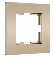 1-постовая рамка Werkel Slab, шампань софт