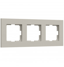 3-постовая рамка Werkel Slab, дымчатый софт