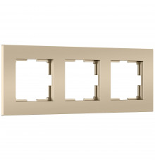 3-постовая рамка Werkel Slab, шампань софт