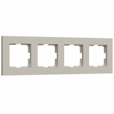 4-постовая рамка Werkel Slab, дымчатый софт
