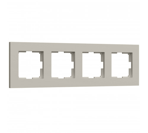 4-постовая рамка Werkel Slab, дымчатый софт