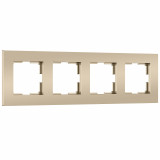 4-постовая рамка Werkel Slab, шампань софт