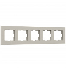 5-постовая рамка Werkel Slab, дымчатый софт