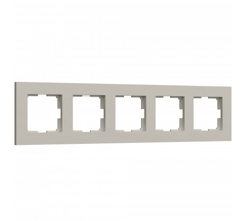 5-постовая рамка Werkel Slab, дымчатый софт