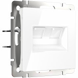 Розетка двойная Ethernet RJ-45 Werkel, белый
