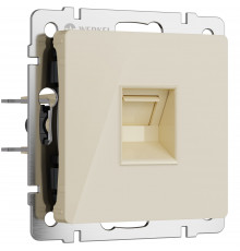 Розетка Ethernet RJ-45 Werkel, айвори акрил