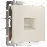 Розетка Ethernet RJ-45 Werkel, айвори матовый