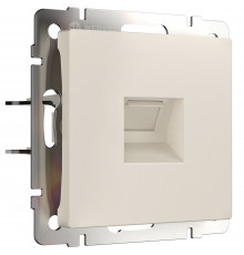 Розетка Ethernet RJ-45 Werkel, айвори матовый