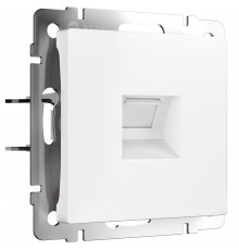 Розетка Ethernet RJ-45 Werkel, белый матовый