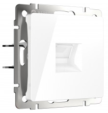 Розетка Ethernet RJ-45 cat. 6A экранированная Werkel, белый