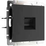 Розетка Ethernet RJ-45 Werkel, черный матовый