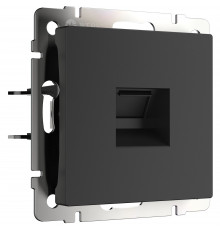 Розетка Ethernet RJ-45 Werkel, черный матовый