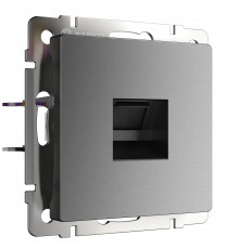 Розетка Ethernet RJ-45 Werkel, графит матовый