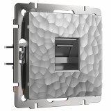 Розетка Ethernet RJ-45 Werkel, hammer серебряный