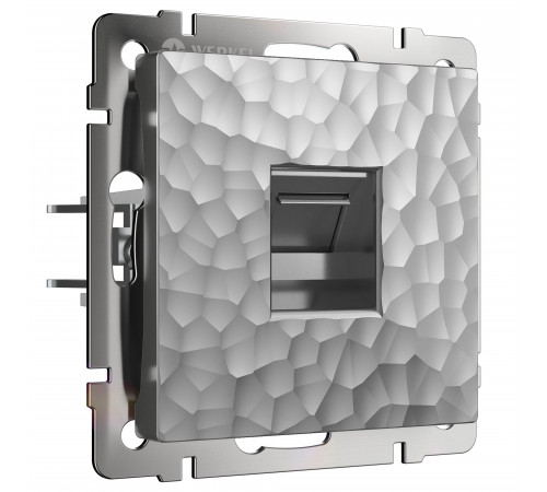Розетка Ethernet RJ-45 Werkel, hammer серебряный