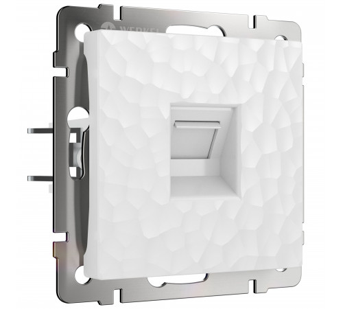 Розетка Ethernet RJ-45 Werkel, hammer белый