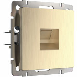 Розетка Ethernet RJ-45 Werkel, шампань рифленый