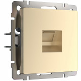 Розетка Ethernet RJ-45 Werkel, шампань